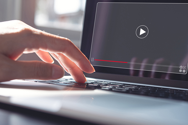 動画編集の様子